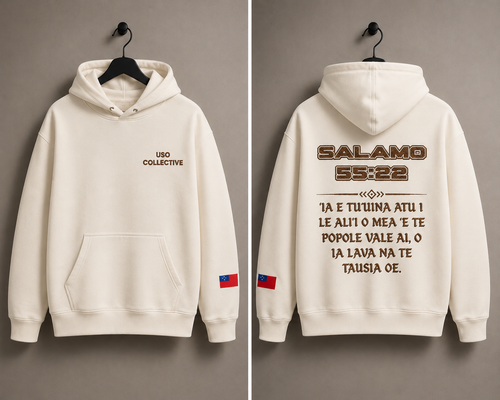 SALĀMO 55:22 HOODIE - OFF WHITE