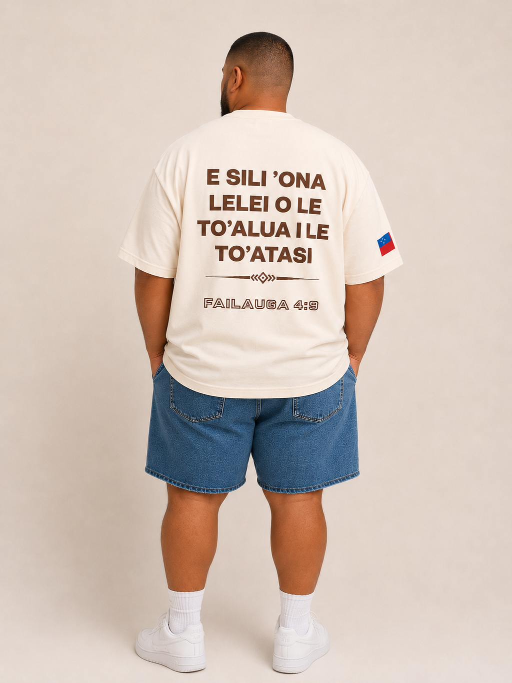 FAILAUGA 4:9 TEE - WHITE