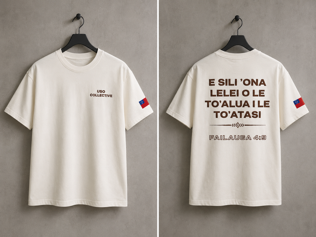 FAILAUGA 4:9 TEE - WHITE
