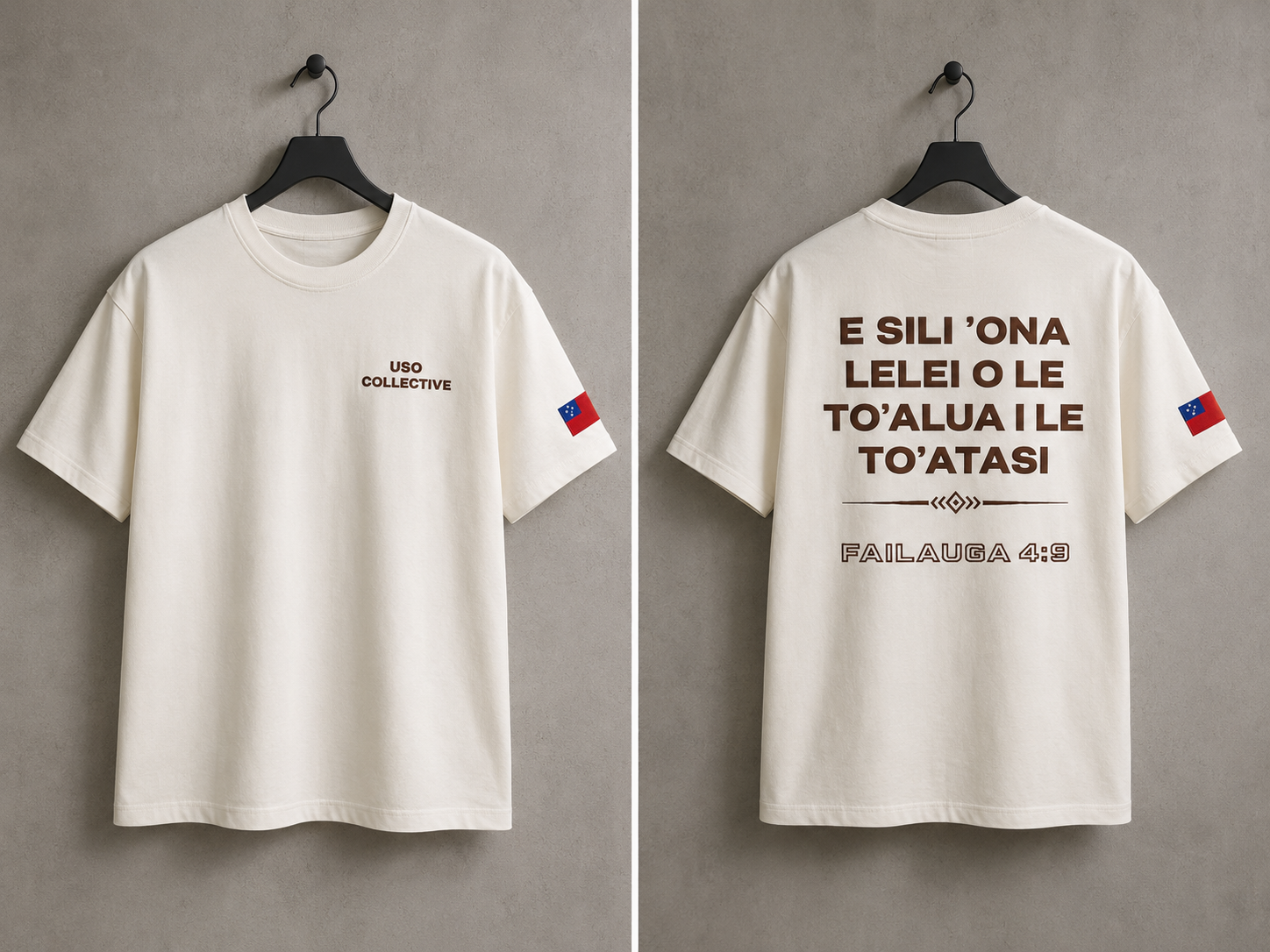 FAILAUGA 4:9 TEE - WHITE