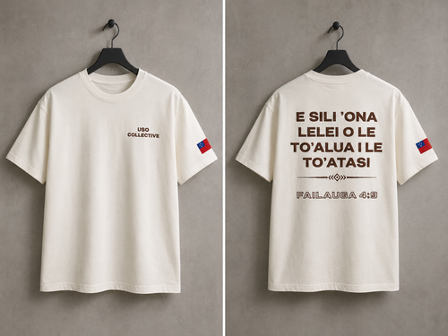 FAILAUGA 4:9 TEE - WHITE