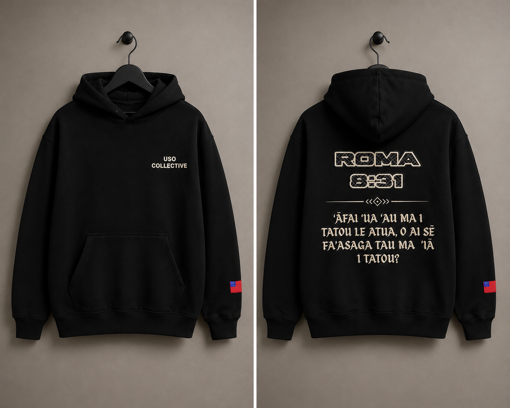 ROMA 8:31 HOODIE - BLACK