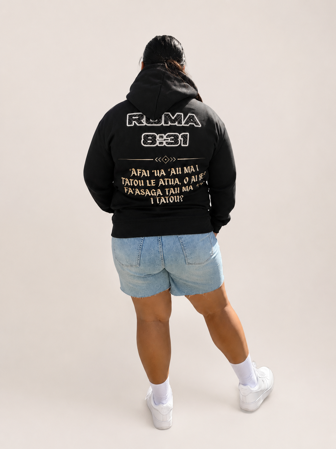 ROMA 8:31 HOODIE - BLACK