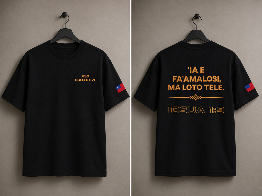 IOSUA 1:9 TEE - BLACK