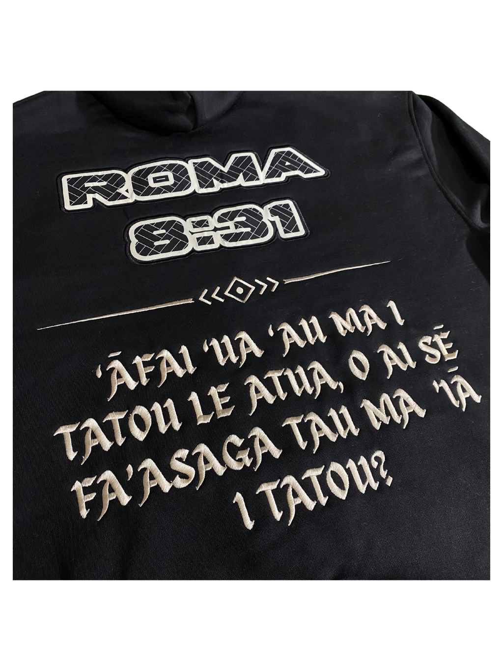ROMA 8:31 HOODIE - BLACK